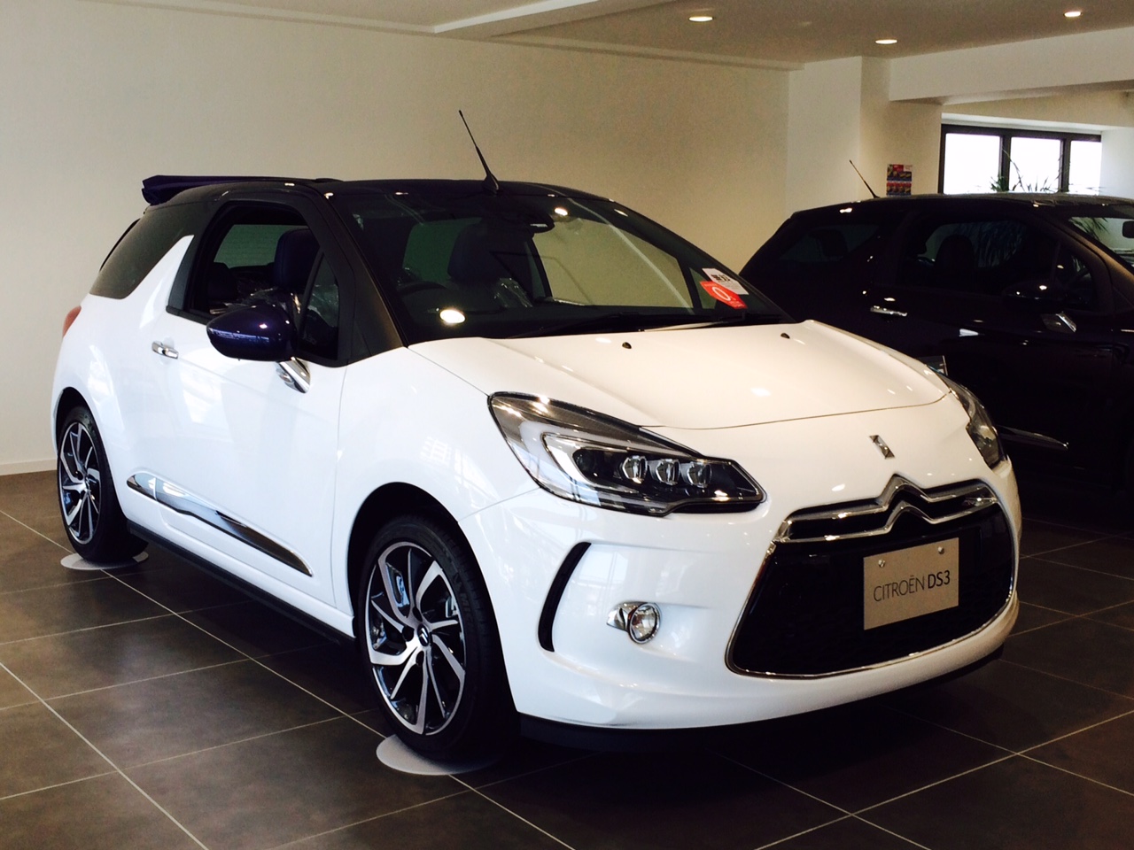 DS3カブリオ展示中です。