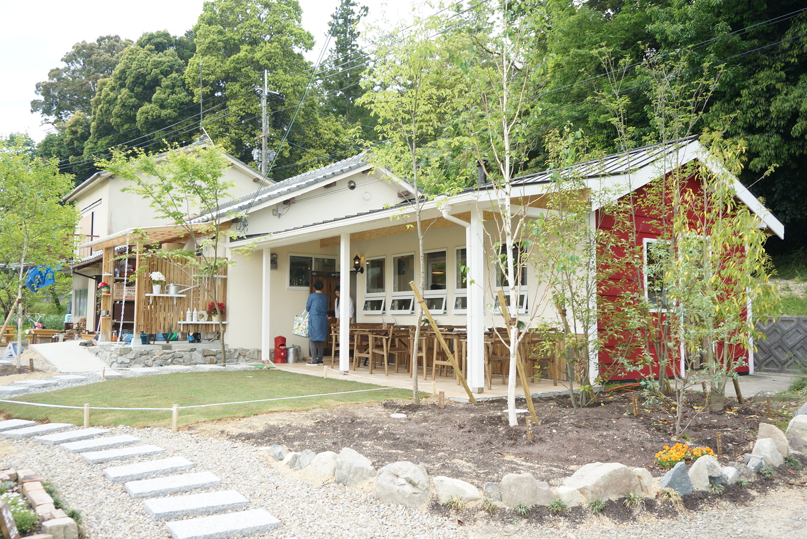 自然豊かな、ほっこりとしたカフェ