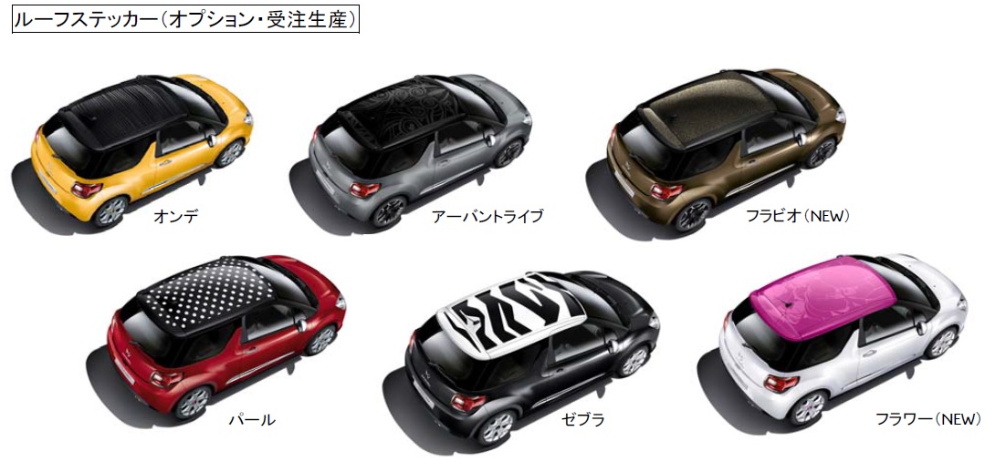 DS3にニューカラーラインナップ追加