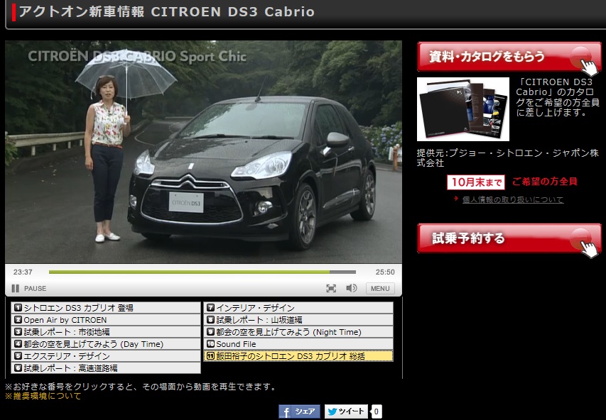 Act On TV  ×　DS3　Cabrio